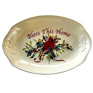 Lenox Winter Greetings “Bless This Home” Tray